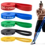 Exercise Workout Bands for Working Out, Body Stretching, Physical Therapy, Muscle Training