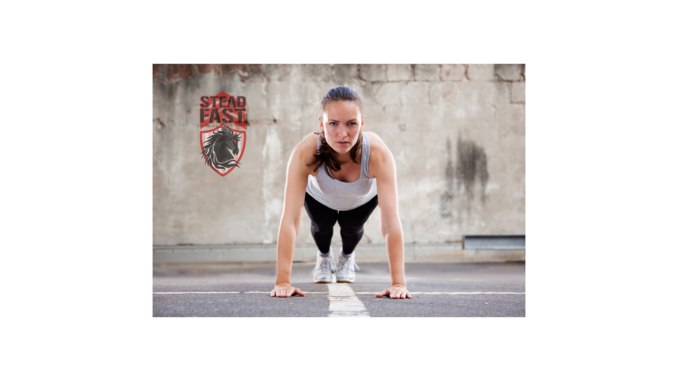 Girl doing Burpees