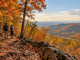 Illustrative autumn scenery in Northern Virginia